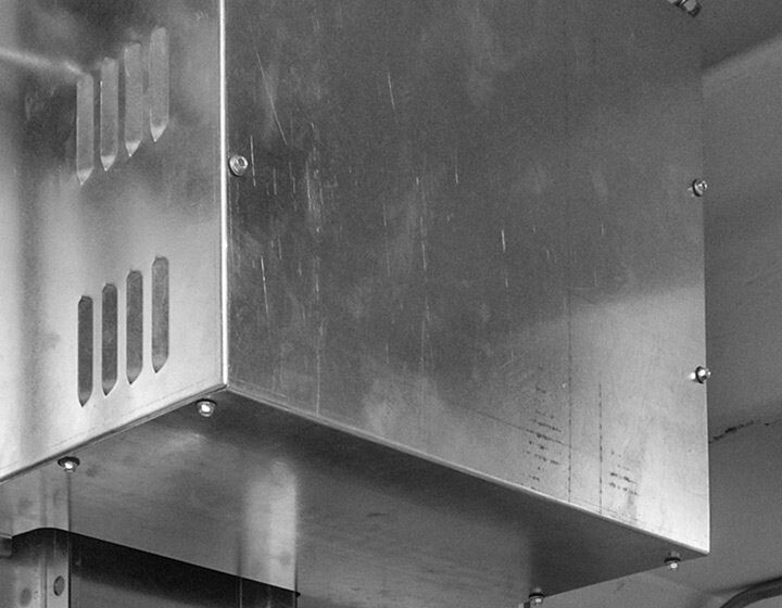 HVAC Metal Casing Close-up HVAC Metal Casing Close-up